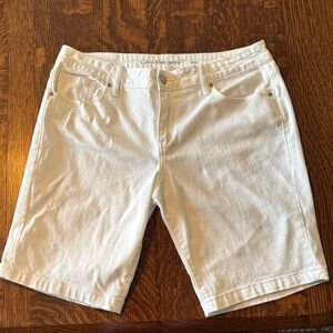 Calvin Klein Cream Denim Shorts